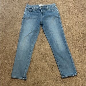 PAIGE Women's Medium Blue Straight Leg Jeans